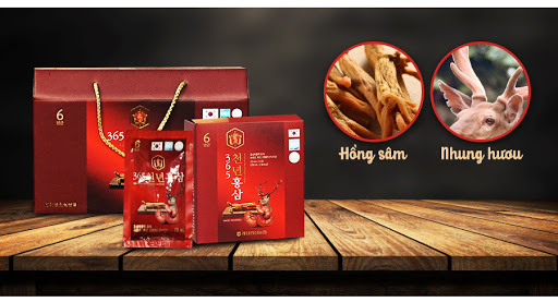 Được điều chế dưới công nghệ hiện đại, pha trộn nhân sâm, nấm linh chi, nhung hươu và 1 số thảo dược khác giúp bồi bổ sức khỏe