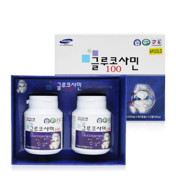 Viên Bổ Xương Khớp Glucosamine Bio Apgold 100 Hàn Quốc Hộp 2 lọ x 90 viên cao cấp