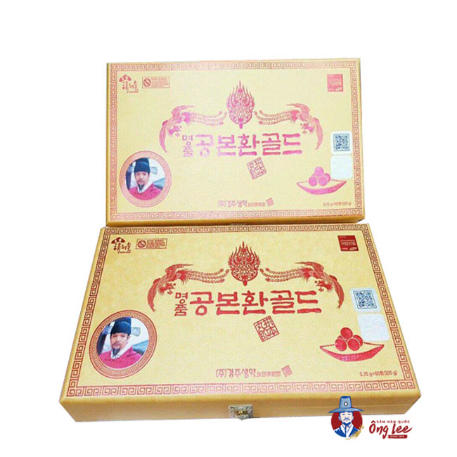 Viên Đông Trùng Hạ Thảo KangHwa Hàn Quốc Hộp Gỗ Vàng 60 Viên